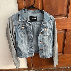 Fashion Nova Denim and Gray Jacket